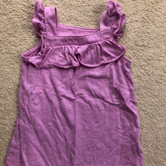 Purple ruffle tank